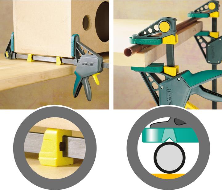 Actual product image wolfcraft 1 EHZ - One-handed clamp PRO 100/915mm (915 mm)