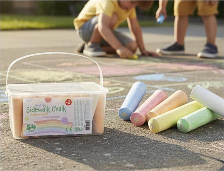 Actual product image Champ Jumbo Road Chalk, 54 pieces (54 x)