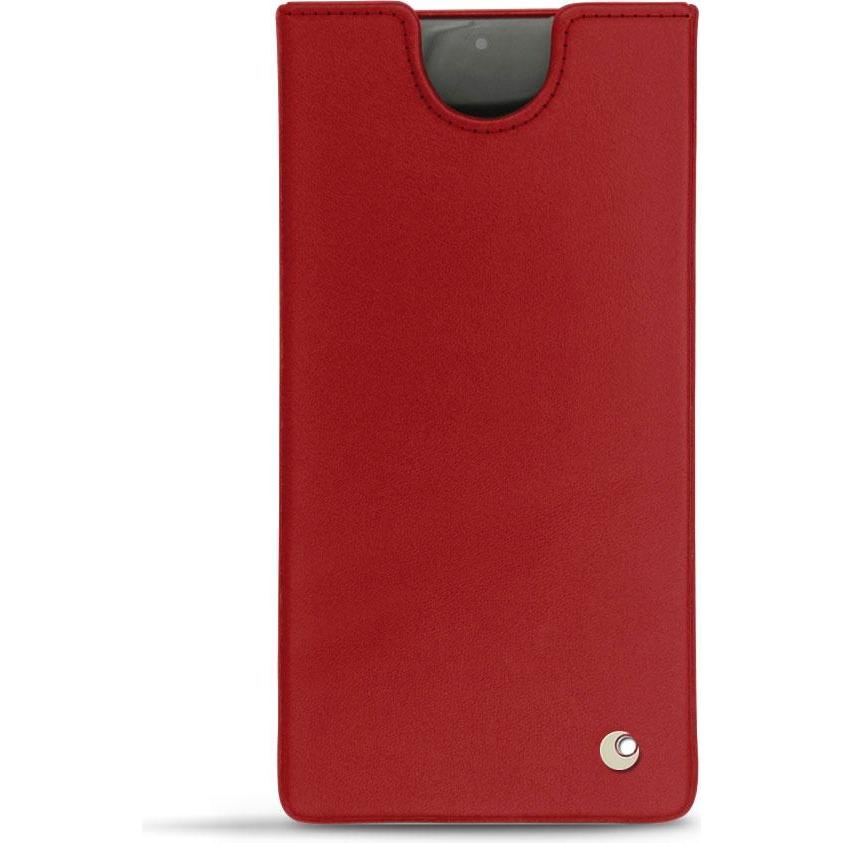 Noreve Lederschutzhülle (Samsung Galaxy Note 10), Smartphone Hülle, Rot