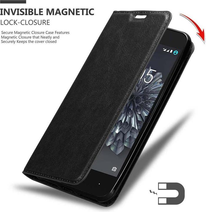 Produktbild Cadorabo Book Invisible Magnet Cover (BQ Aquaris X5 Plus)
