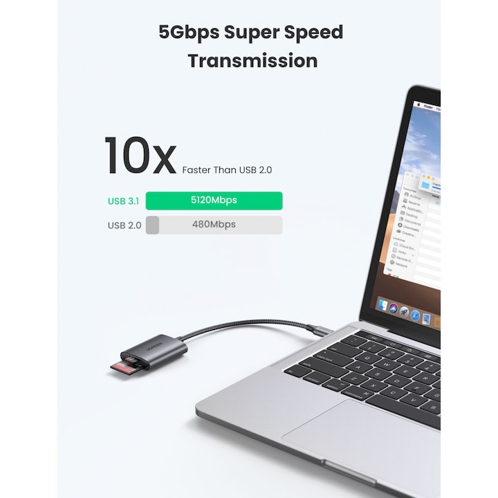 Immagine prodotto Ugreen USB-C Card Reader CM401 (USB-C)