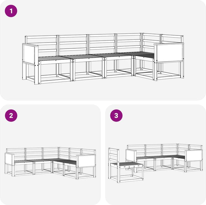 Produktbild vidaXL Outdoor-Sofa