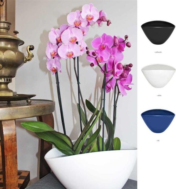 Produktbild Domoletti Ceramic pot, STORCZYK PODL, Ø 26 cm, white matt (26 x 17 cm)