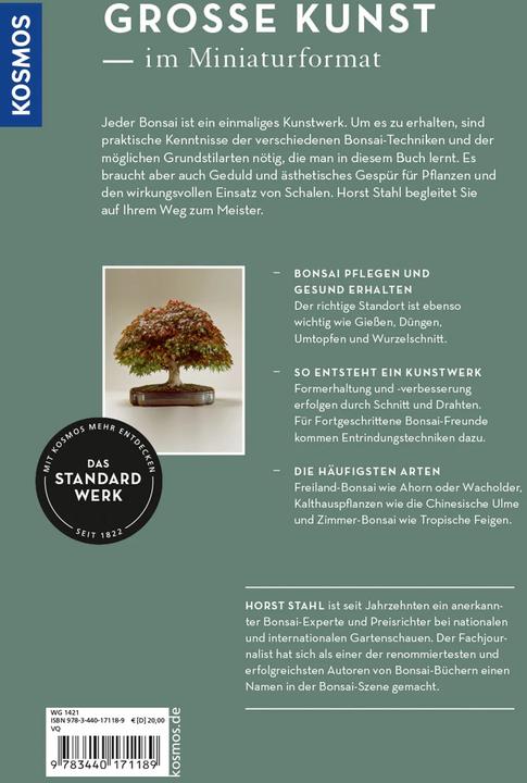 Actual product image Kosmos Grundkurs Bonsai (German, Horst Stahl, 2021)