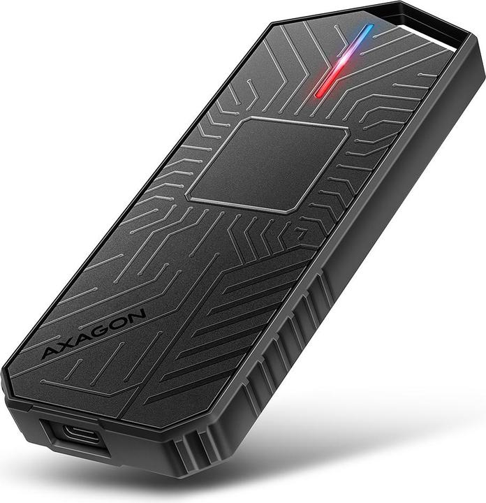 Axagon EEM2-GAM, USB-C 10Gbps - NVMe & SATA SSD GAME M.2 box, bezšroubkový (M.2 2280)