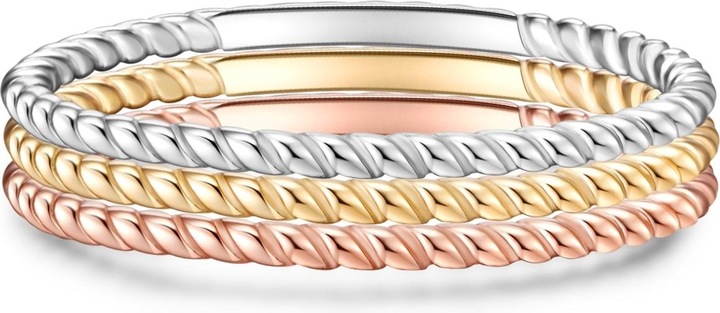 Produktbild Glanzstücke München Damen Sterling Silber silber/gelbgold/roségold - 24271 (60, 925 Silber)
