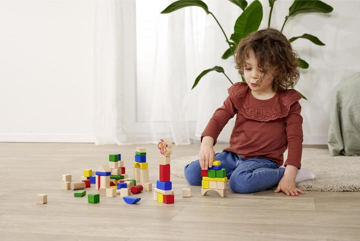 Actual product image Eichhorn Wooden building blocks 75 years