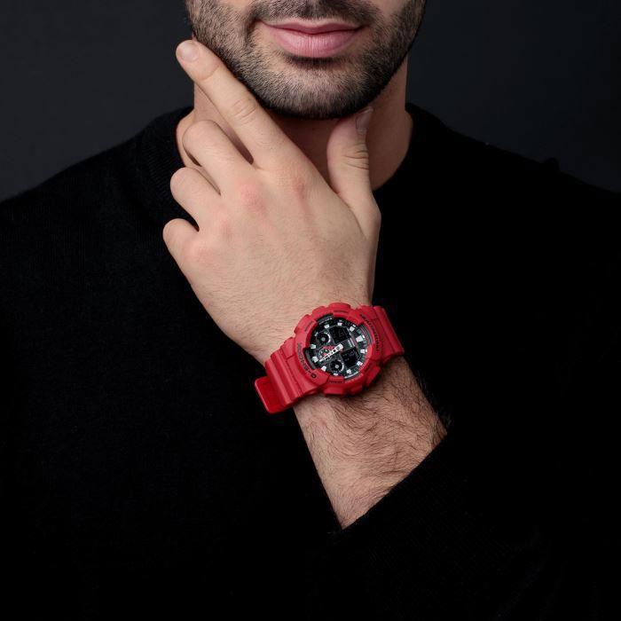 Actual product image Casio Ga-100b-4aer (Digital watch, Analogue wristwatch, Chronograph, 51 mm)