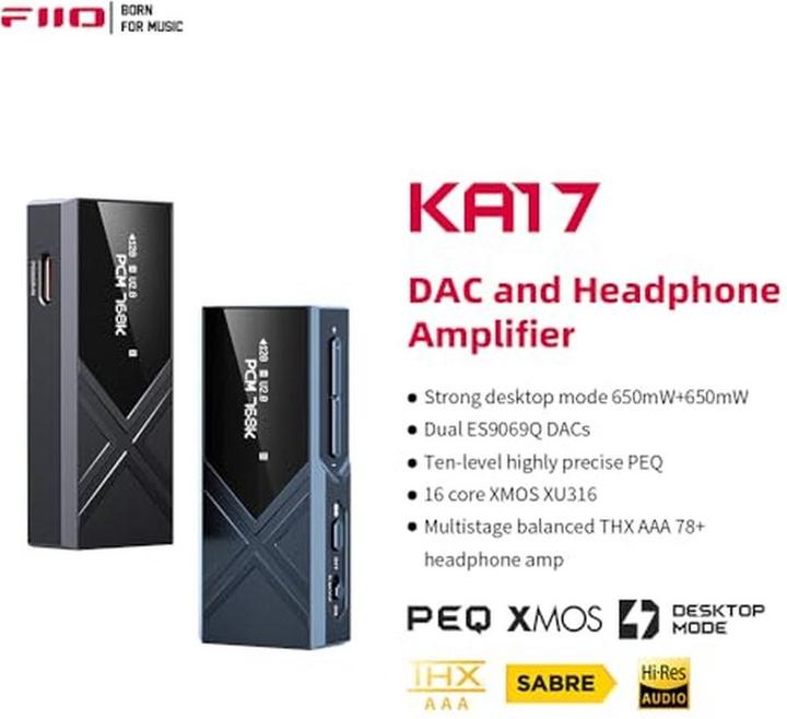 Produktbild FiiO KA17 (USB-DAC, Gain-Schalter)
