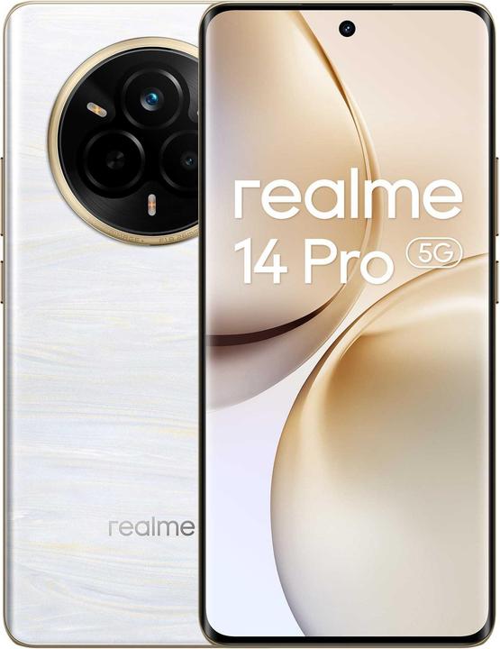 Actual product image realme 14 Pro (256 GB, Pearl White, 6.77", Dual SIM, 5G)