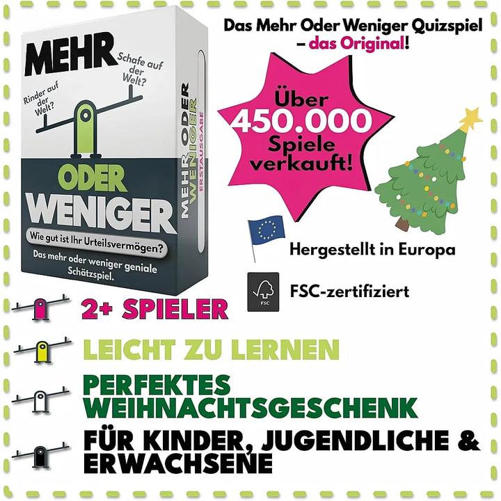 Produktbild Mehr oder weniger (d) (Deutsch, 2 - 8 Spieler)