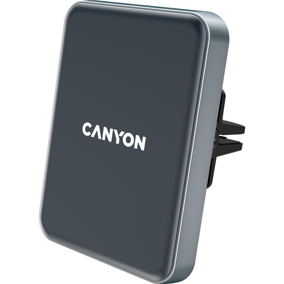 Canyon Magnet Handyhalterung QI Laden (15 W), Wireless Charger, Schwarz