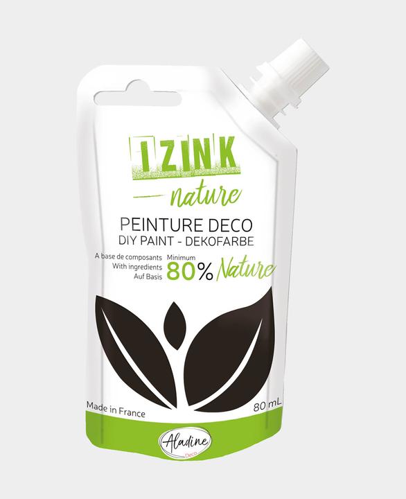 Produktbild Aladine IZINK Deko Acrylfarbe (Schwarz, 80 ml)