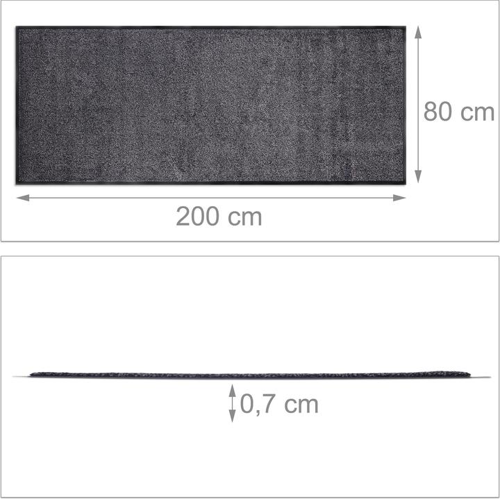 Immagine prodotto Relaxdays Schmutzfangmatte (200 x 80 x 1 cm)