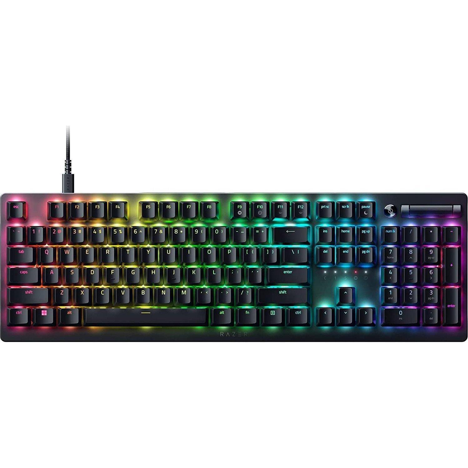 Razer DeathStalker V2 (US, Kabelgebunden), Tastatur, Schwarz
