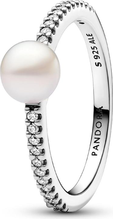Produktbild Pandora Behandelte Süsswasserzuchtperle & Pavé Ring (48, 925 Silber)