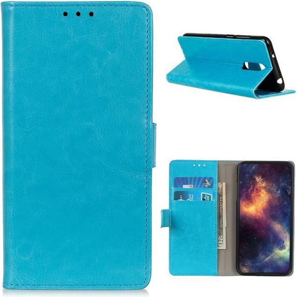 Thumbnail - MU Classic Crazy Horse Leder Bookcover Series (Nokia 2.4), Smartphone Hülle, Blau