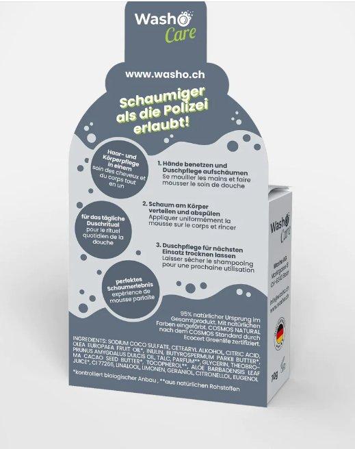 Actual product image Washo 2in1 solid shower care