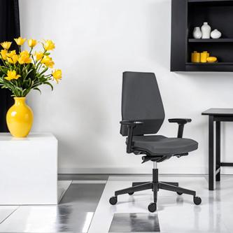 Produktbild Powerton ERGO SIMA Ergonomischer Bürostuhl, grau (43 - 51 cm)
