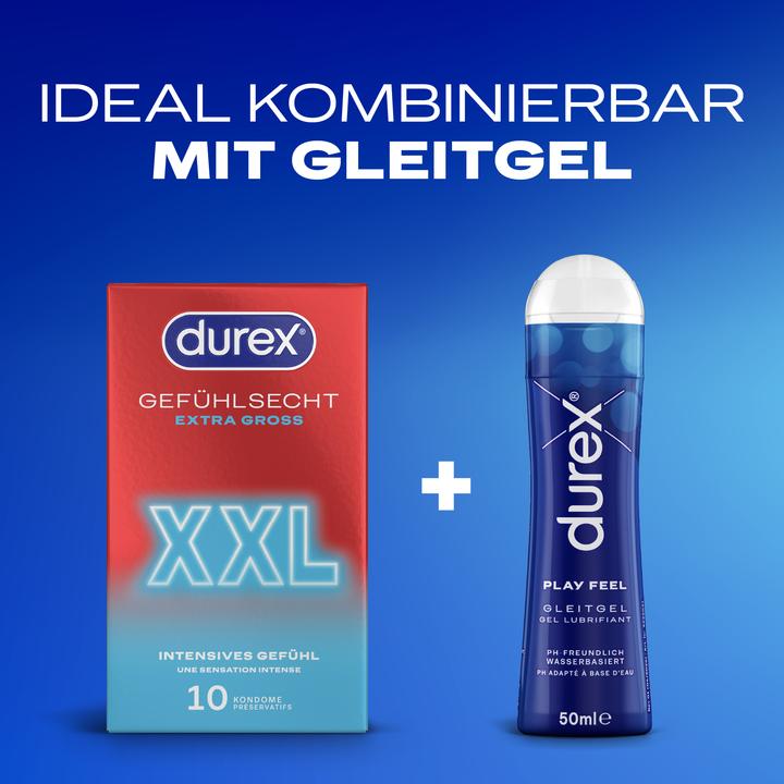 Produktbild Durex Gefühlsecht Extra Gross (10 Stk.)