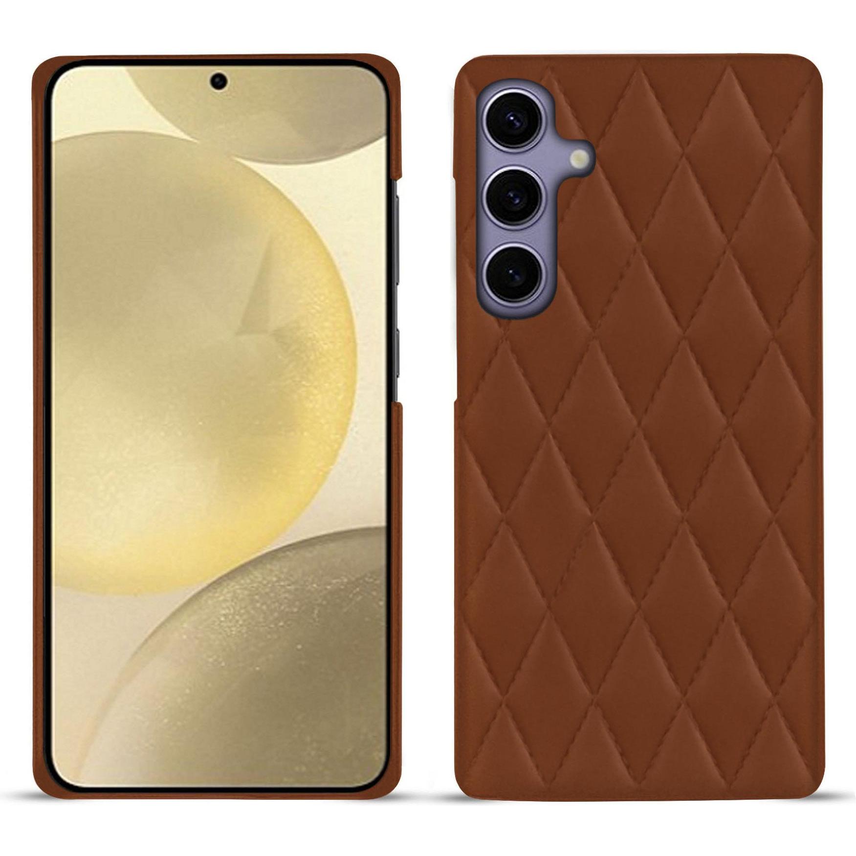 Noreve Lederschutzhülle (Samsung Galaxy S23+, Samsung Galaxy S24+), Smartphone Hülle, Braun