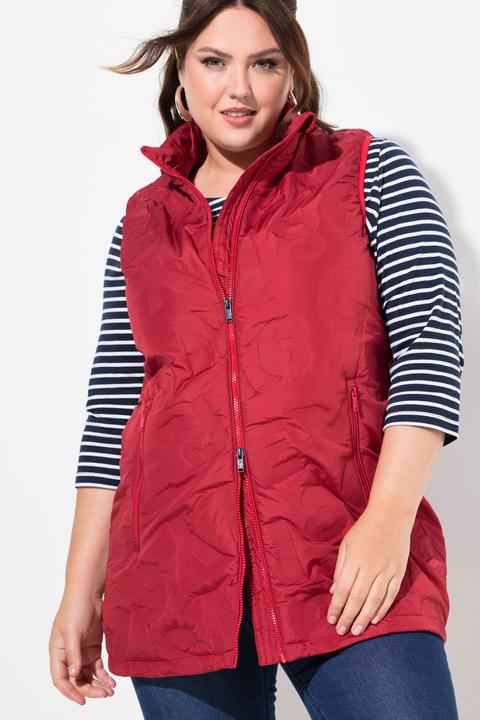 Produktbild Ulla Popken HYPRAR Weste, wasserabweisend, Stehkragen, 2-Wege-Zipper (42, 44)