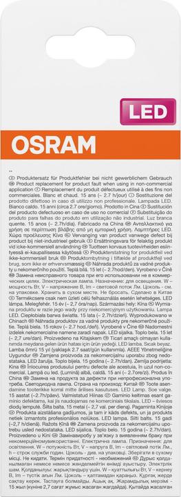 Immagine prodotto Osram LED Leuchtmittel LED Retrofit CLASSIC ST 3.4W 827 Frosted E27 Warm weiss 4099854467714 (E27, 470 lm, 6x)