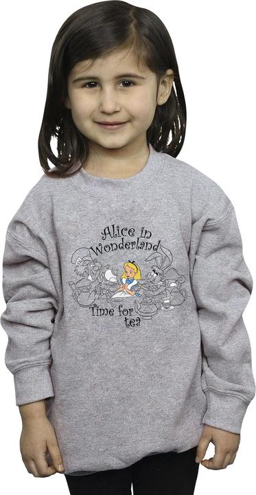 Produktbild Disney Mädchen Alice im Wunderland Zeit Tee Sweatshirt (128)