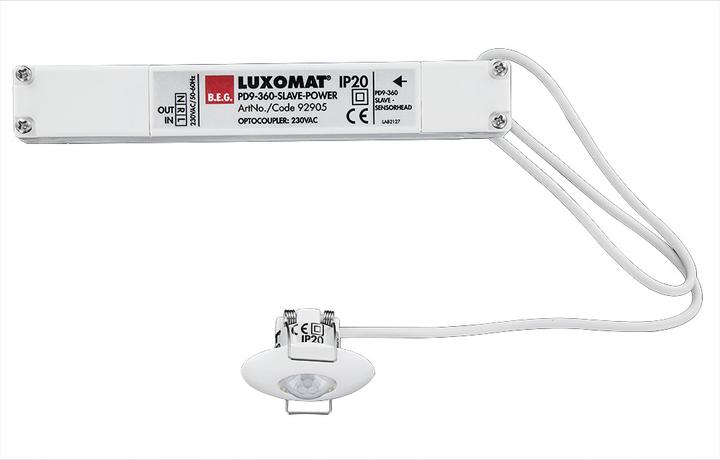 Image du produit BEG Mini-détecteur de présence PD9-S-FR 92905 RAL9010 LUXOMAT Montage au plafond (10 m)