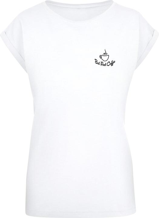 Produktbild Merchcode Ladies But First Coffee Extended Shoulder Tee - 117869 (S)