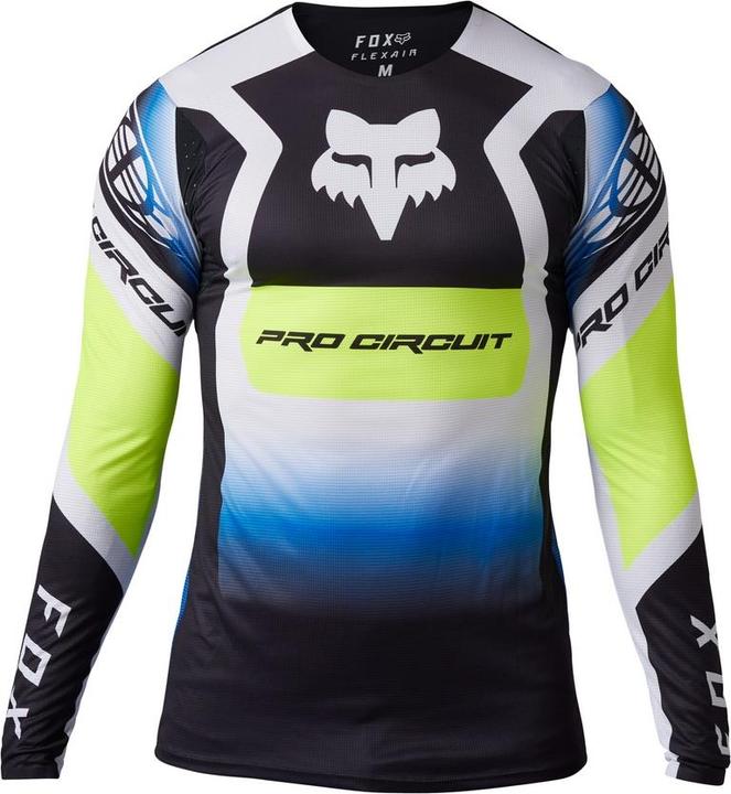 Actual product image Fox Jersey PC Flexair Foyl Blk/Wht (M)