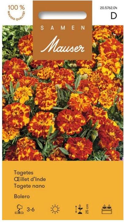 Produktbild Samen Mauser Tagetes Bolero (Blumensamen)