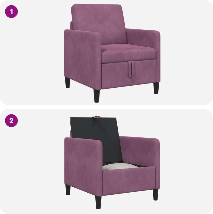 Actual product image vidaXL Sofa mit Stauraum