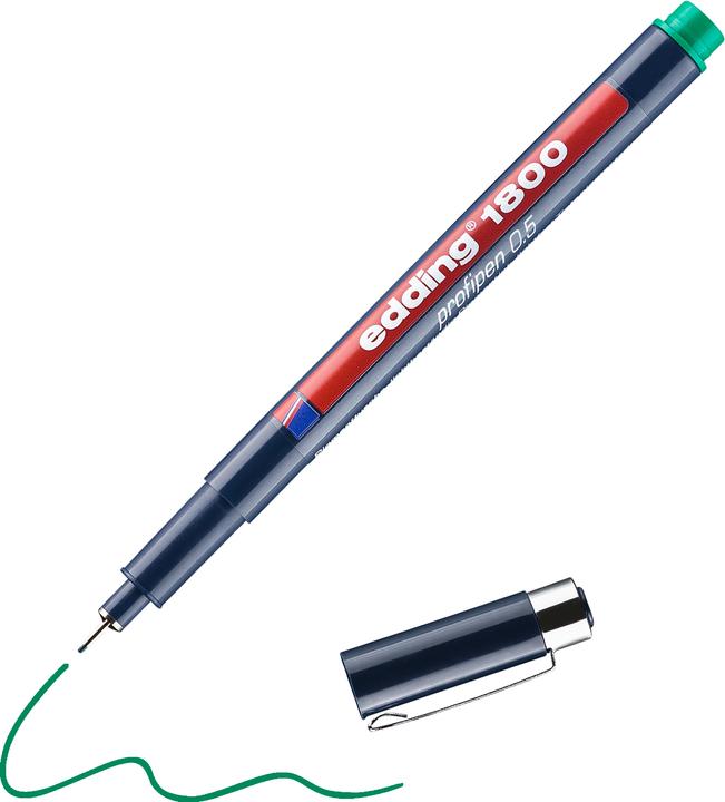 Produktbild Edding Faserzeichner Profipen 1800 (Grün, 1 x)