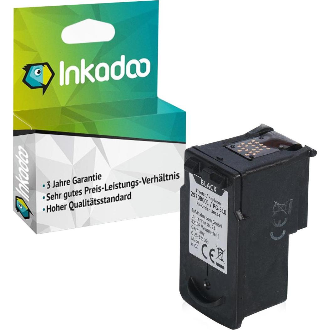 Inkadoo, Druckerpatrone, Kompatibel Tinte für Canon Pixma MP 240 (BK)