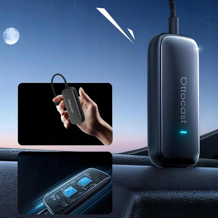 Actual product image Ottocast Play2Video Ultra Carplay/Android Auto wireless adapter