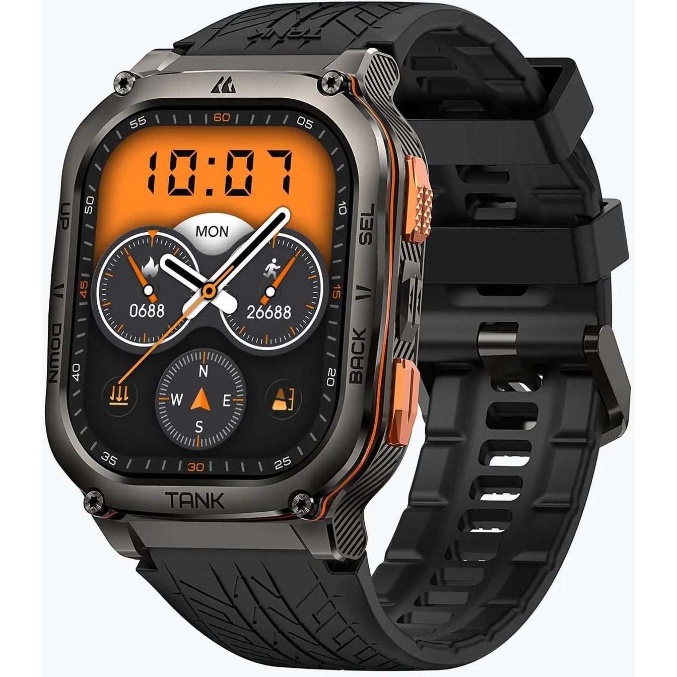 Kospet 13000018000 Smart Watch TANK M3 Ultra 19 AMOLED Black, Smartwatch