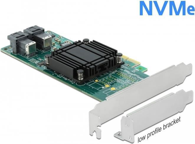 Produktbild Delock Host Bus Adapter PCIe-x8 - 2x U.2 SFF-8643 NVMe