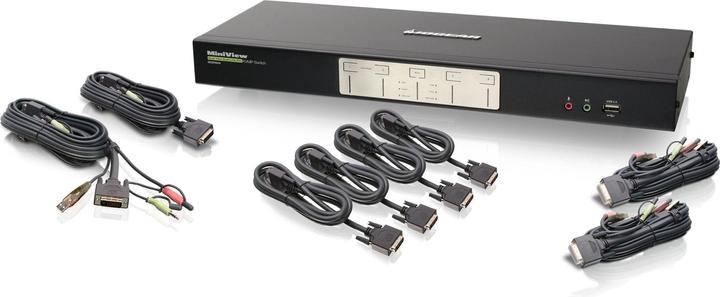 Produktbild Aten CS1644, Dual-View 4-Port KVM Switch mit 2 Port USB Hub