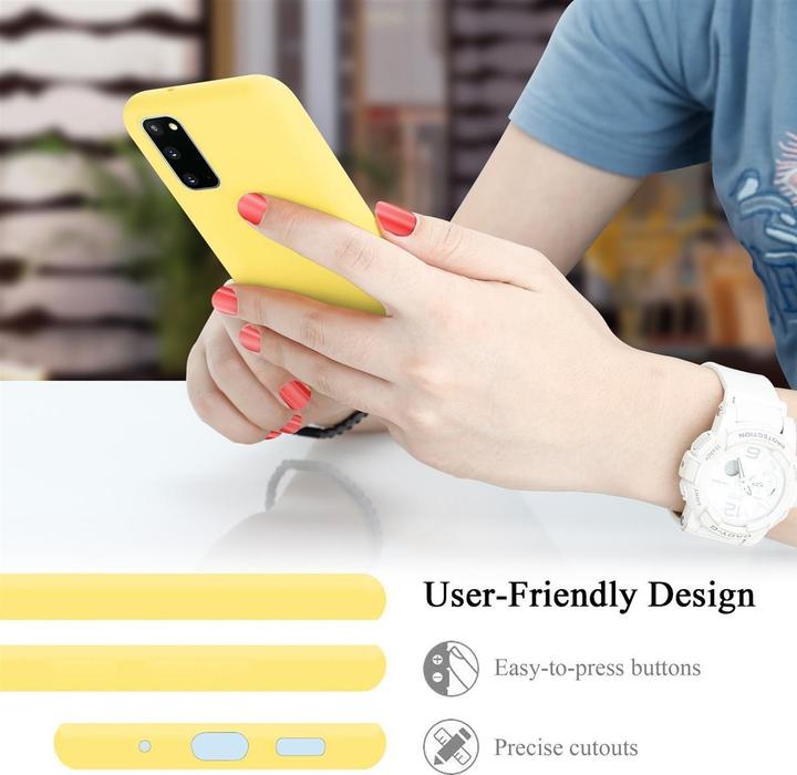 Immagine prodotto Cadorabo Copertura della cassa del silicone liquido TPU (Samsung Galaxy S20+)