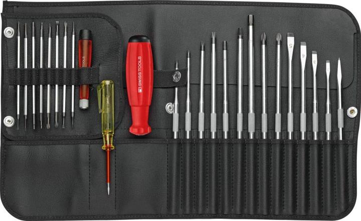 PB Swiss Tools Allround set (Phillipps cross recess (PH), Torx (TX), Allen screw, 6-Lobe (Hexalobe), Pozidriv cross recess (PZ), Slotted screws)