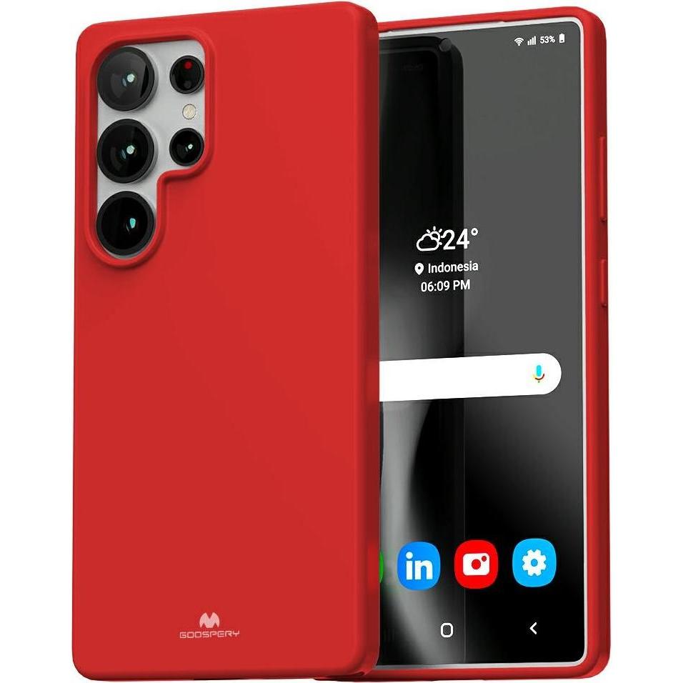 Mercury Soft Sam S25 Ultra S938 czerwony/red (Samsung Galaxy S25 Ultra), Cover smartphone, Rosso