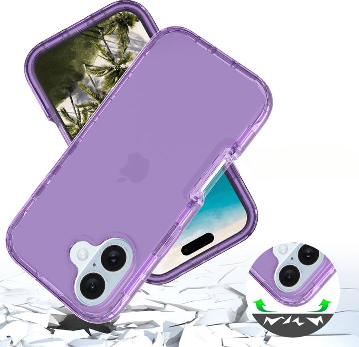 Actual product image Cover-Discount iPhone 16 Plus - Stossfeste Hybrid Handyhülle (Apple iPhone 16 Plus)