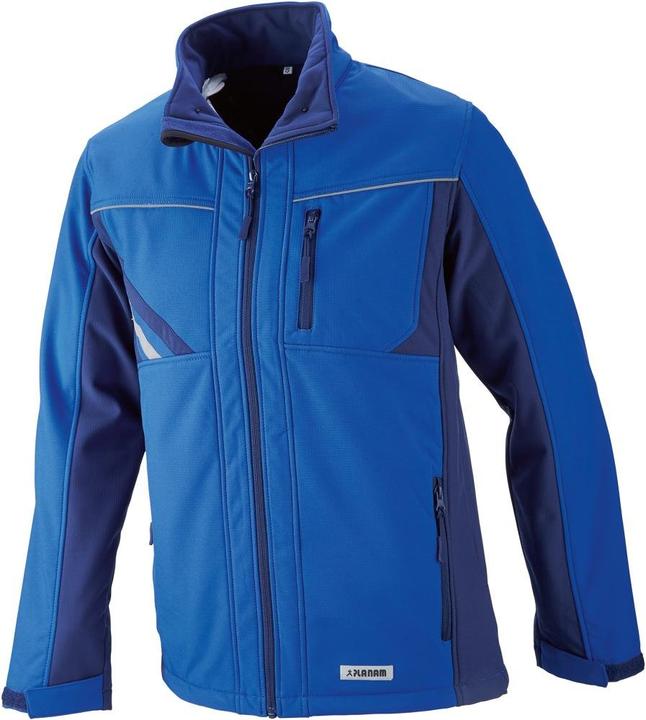 Actual product image Planam Softshell jacket cornflower blue/navy/zinc S M (M)
