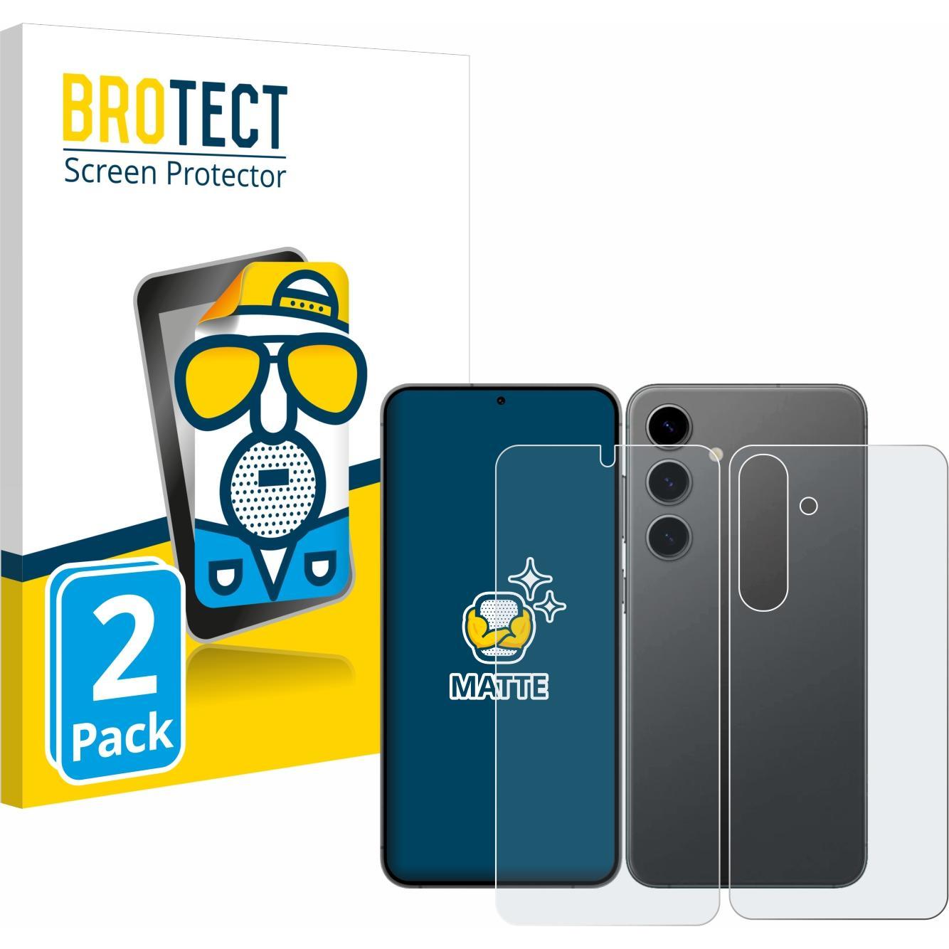 BROTECT Entspiegelungs-Schutzfolie Displayschutz Matt (2 Stück, Samsung Galaxy S21), Smartphone Schutzfolie, Grau