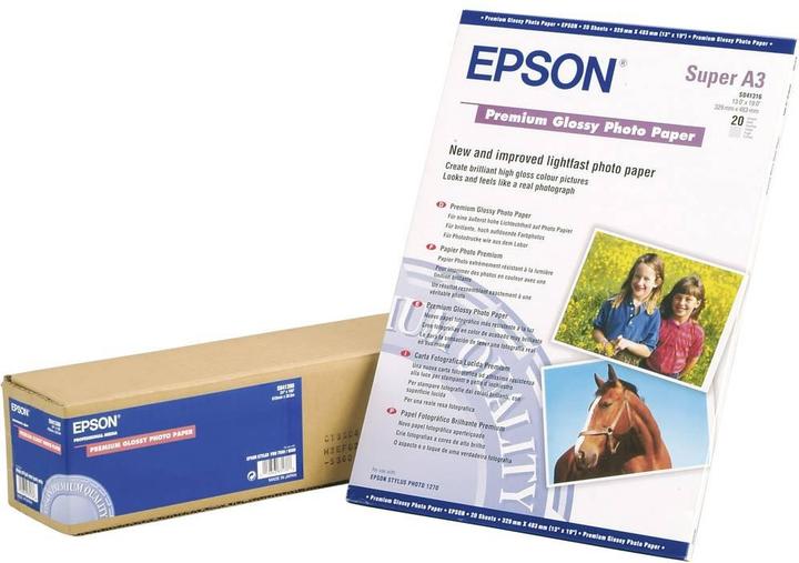 Actual product image Epson Premium Glossy (255 g/m², A3, 20 pcs.)