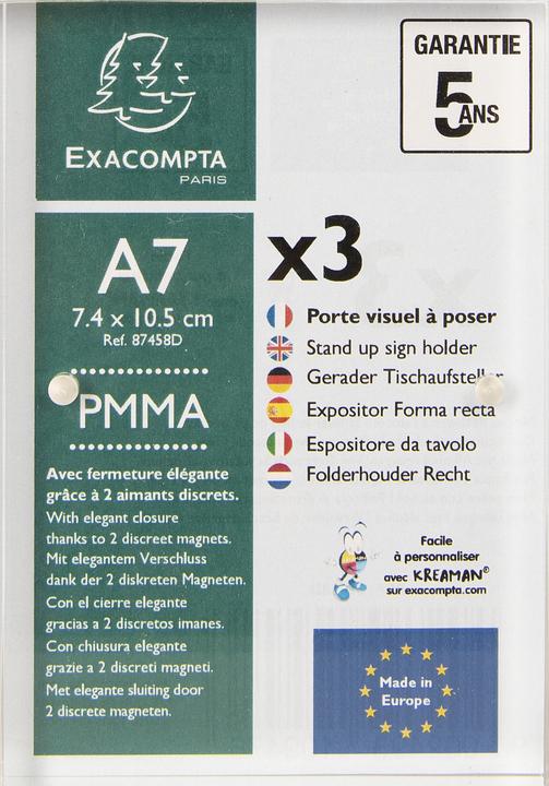 Produktbild Exacompta Tischaufsteller (A7)