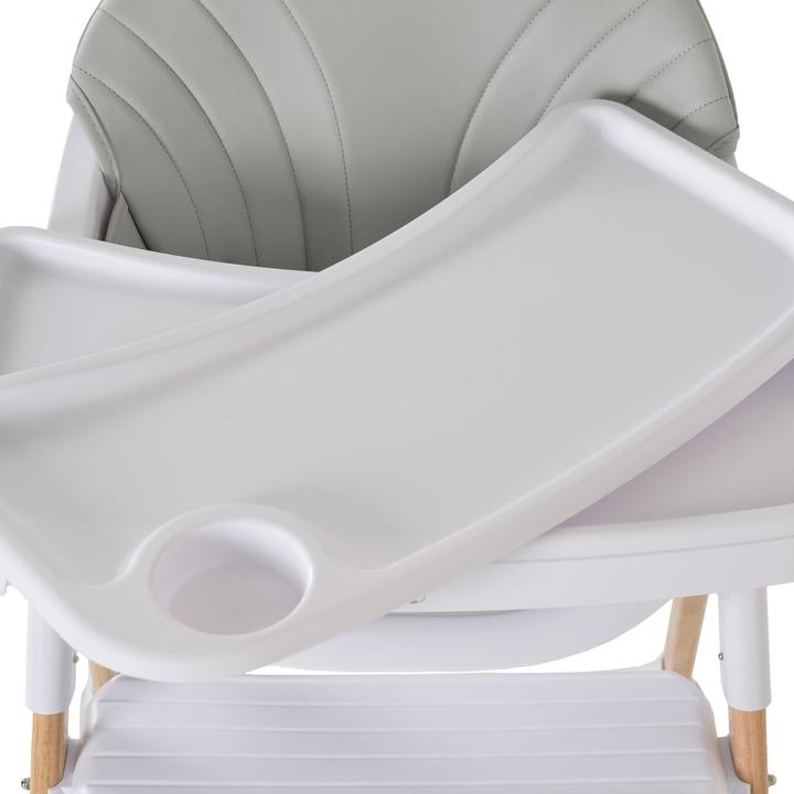 Actual product image Cangaroo Hochstuhl Almond Holzoptik (Highchair)