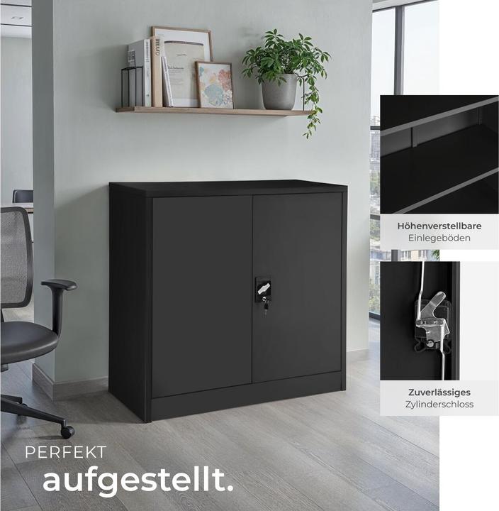 Produktbild tectake Aktenschrank (90 x 40 x 90 cm)