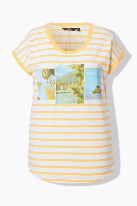Produktbild Ulla Popken Shirt, Ringel, Oversized, Rundhals, Halbarm (54)